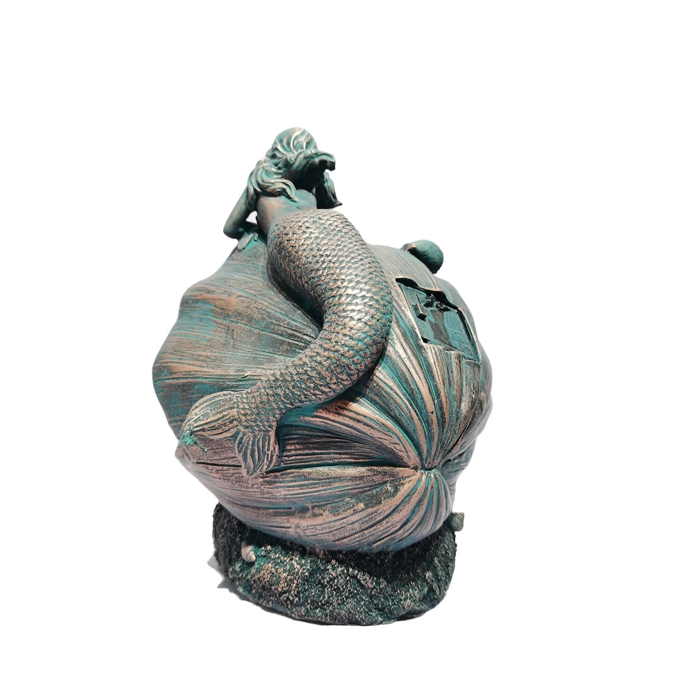 China Wholesale OEM Home Decor Life Like Polyresin Gift Glass Resin Mermaid Figurine