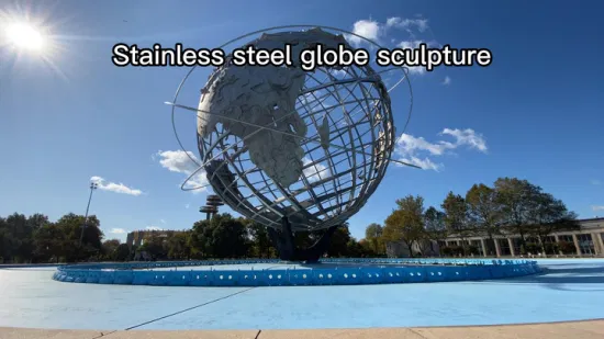 新製品現代のメタルクラフトストリートスタチューグローブステンレス鋼の庭の彫刻